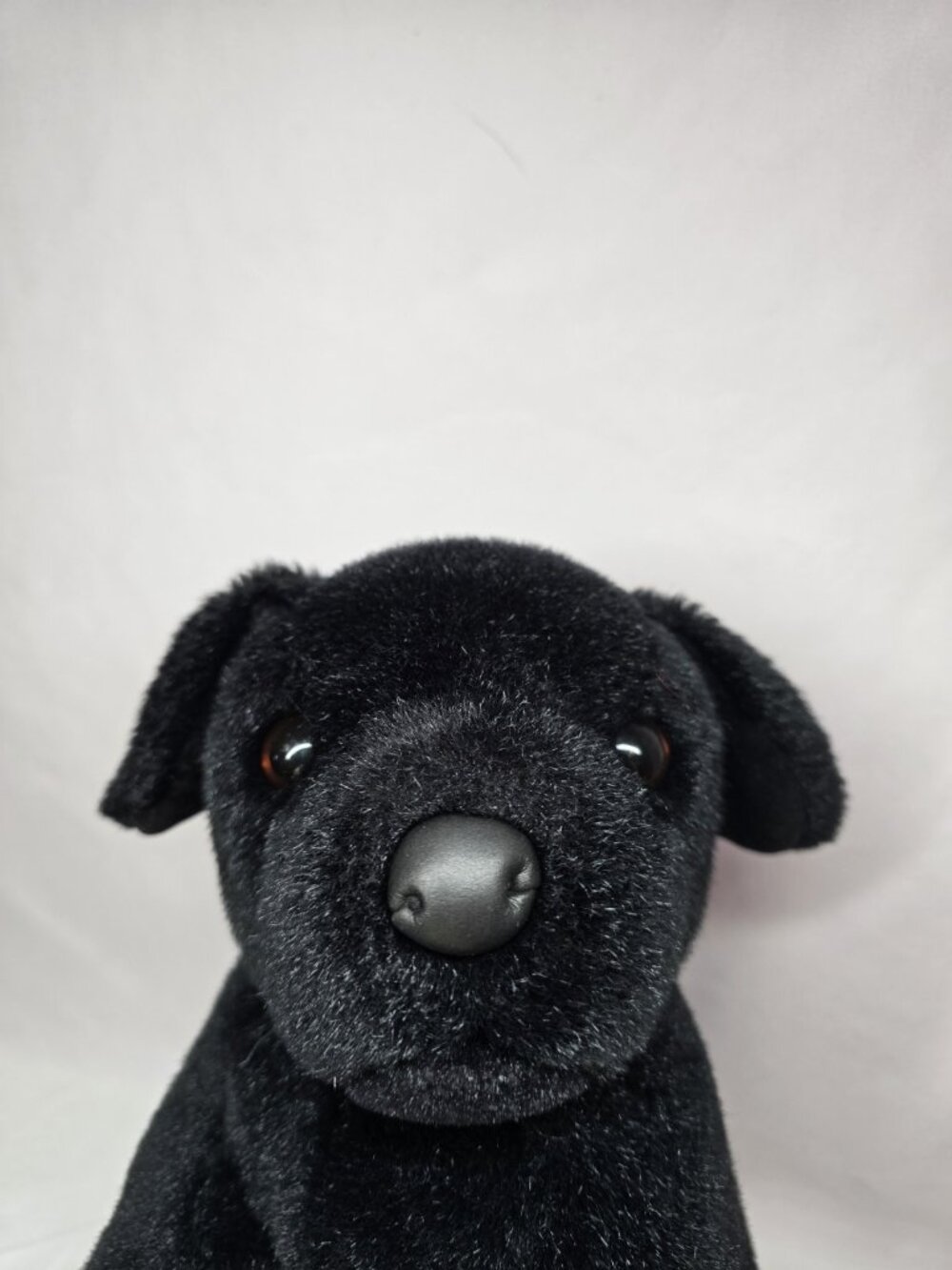 Douglas "Bud" Black Lab Labrador Dog Plush Sitting Vintage Pink Tag - Picture 7 of 12